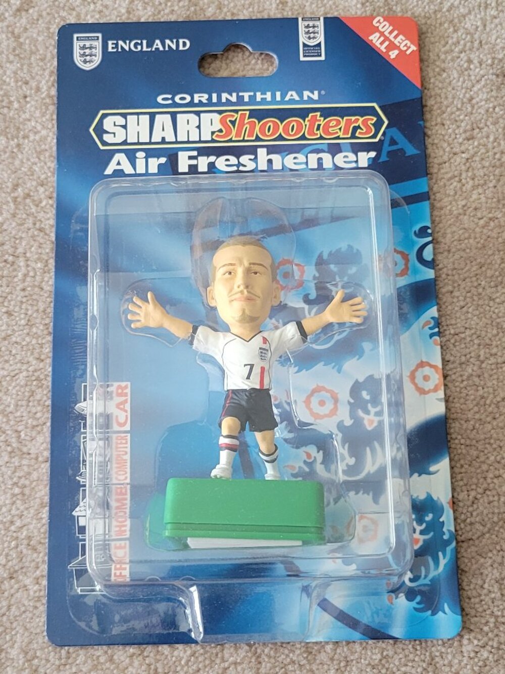 David Beckahm England Fifa World Cup Corinthian Sharpshooter Air Freshener NWT